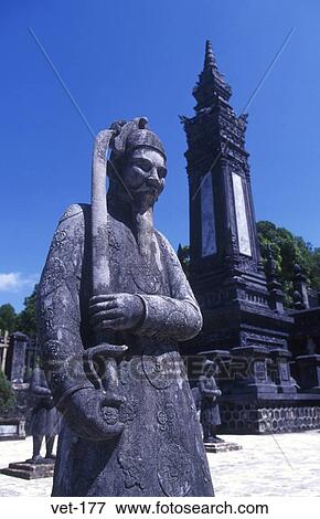 Stone Soldier Tomb of Khai Dinh Hue Vietnam View Large Photo Image Stock Photo - Stone Soldier Tomb of Khai Dinh Hue Vietnam. Fotosearch