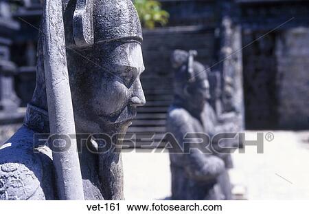 Stock Image - Stone Soldiers Tomb of Khai Dinh Hue Vietnam. Fotosearch