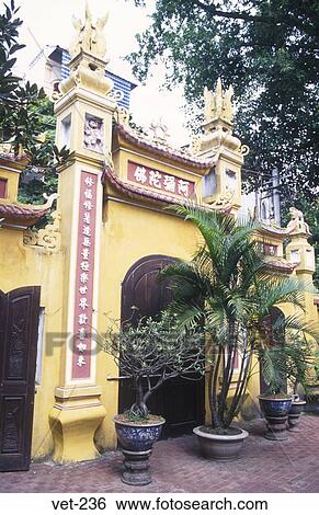 Street Temple Hanoi Vietnam View Large Photo Image Stock Photograph - Street Temple Hanoi Vietnam. Fotosearch