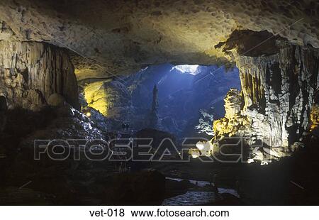 Sung Sot Grotto Halong Bay Vietnam Asia View Large Photo Image Stock Photo - Sung Sot Grotto Halong Bay Vietnam Asia. Fotosearch