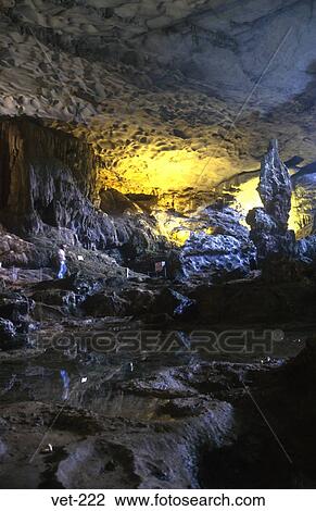 Sung Sot Grotto Halong Bay Vietnam View Large Photo Image Stock Image - Sung Sot Grotto Halong Bay Vietnam. Fotosearch