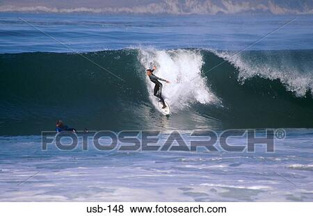Surfer in Wetsuit Carmel California USA View Large Photo Image Stock Photo - Surfer in Wetsuit Carmel California USA. Fotosearch