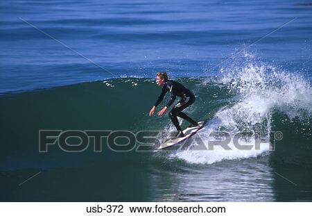 Surfer Riding a Wave Santa Cruz California USA View Large Photo Image Stock Image - Surfer Riding a Wave Santa Cruz California USA. Fotosearch