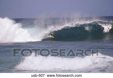 Surfing Hawaii USA View Large Photo Image Stock Photo - Surfing Hawaii USA. Fotosearch
