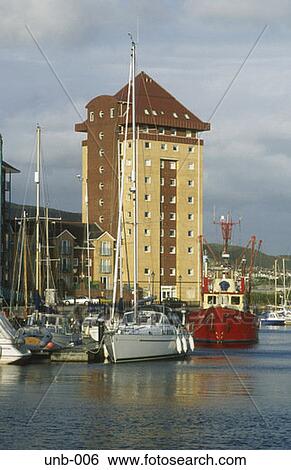 Stock Photograph - Swansea Marina Wales UK. Fotosearch