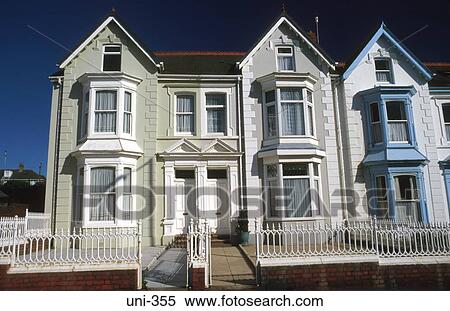 Terraced Town House Llanelli Wales UK View Large Photo Image Stock Photography - Terraced Town House Llanelli Wales UK. Fotosearch