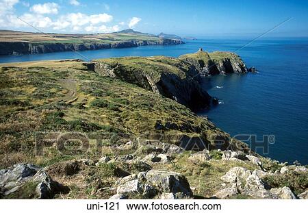 The Cliffs of the Pembrokeshire Coast Wales UK View Large Photo Image Stock Image - The Cliffs of the Pembrokeshire Coast Wales UK. Fotosearch