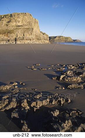 Stock Image - The Gower Wales UK. Fotosearch