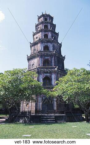 Thien Mu Pagoda Hue Vietnam View Large Photo Image Stock Image - Thien Mu Pagoda Hue Vietnam. Fotosearch