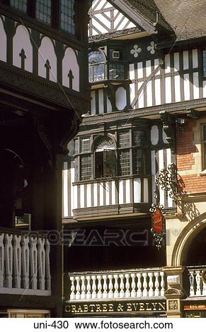 Timber Framed Buildings Chester UK View Large Photo Image Stock Image - Timber Framed Buildings Chester UK. Fotosearch