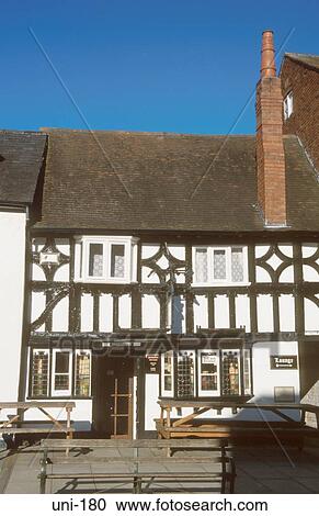 Timber Framed Pub Welshpool Wales UK View Large Photo Image Stock Image - Timber Framed Pub Welshpool Wales UK. Fotosearch