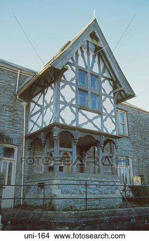 Timber Framed Tudor House Llandeilo Wales UK View Large Photo Image Picture - Timber Framed Tudor House Llandeilo Wales UK. Fotosearch