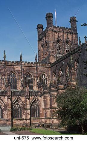 Tower and Nave of Chester Cathedral UK View Large Photo Image Stock Photography - Tower and Nave of Chester Cathedral UK. Fotosearch