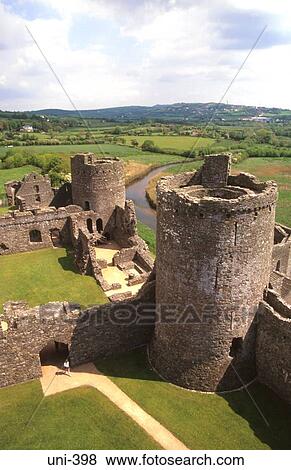 Towers and Walls Kidwelly Castle Wales UK View Large Photo Image Stock Photo - Towers and Walls Kidwelly Castle Wales UK. Fotosearch