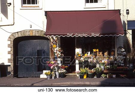 Traditional Florists Shop Cowbridge Wales UK View Large Photo Image Stock Image - Traditional Florists Shop Cowbridge Wales UK. Fotosearch