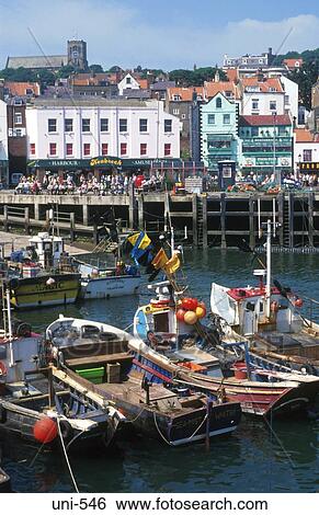 Trawlers in Scarborough Harbour View Large Photo Image Stock Photograph - Trawlers in Scarborough Harbour. Fotosearch