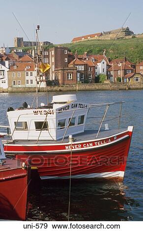Trawlers on Whitby Harbour UK View Large Photo Image Stock Photo - Trawlers on Whitby Harbour UK. Fotosearch