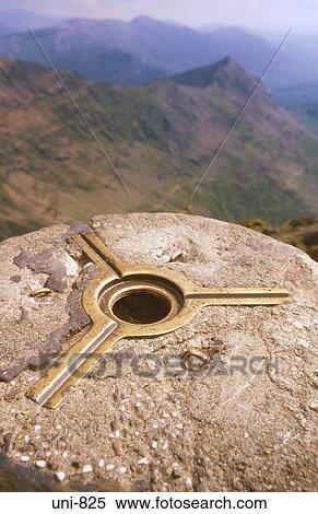 Triangulation Stone on Snowdon Summit Snowdonia National Park Wales UK View Large Photo Image Stock Photography - Triangulation Stone on Snowdon Summit Snowdonia National Park Wales UK. Fotosearch