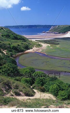 Valley of the Pennard Pill The Gower Wales UK View Large Photo Image Stock Image - Valley of the Pennard Pill The Gower Wales UK. Fotosearch