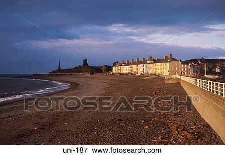 Stock Photo - Victorian Seafront Aberystwyth Wales UK. Fotosearch