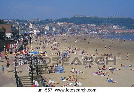 View Across Scarborough Beach UK View Large Photo Image Stock Photo - View Across Scarborough Beach UK. Fotosearch