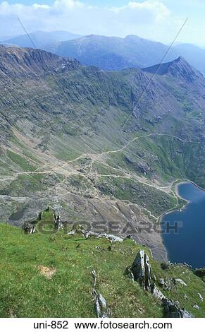 View from Mount Snowdon Snowdonia National Park Wales UK View Large Photo Image Stock Image - View from Mount Snowdon Snowdonia National Park Wales UK. Fotosearch