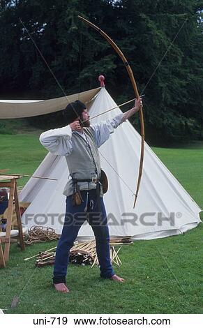 Stock Photo - View of Archer Taking Aim. Fotosearch