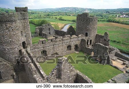 View of Inner Ward of Kidwell Castle Wales UK View Large Photo Image Stock Image - View of Inner Ward of Kidwell Castle Wales UK. Fotosearch