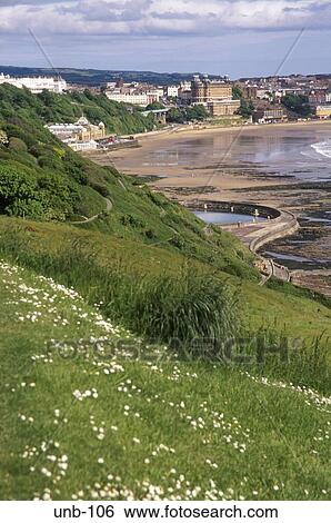 View of Seafront Scarborough Yorkshire UK View Large Photo Image Stock Photograph - View of Seafront Scarborough Yorkshire UK. Fotosearch