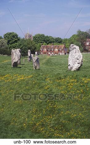Village and Stone Circle Avebury Wiltshire UK View Large Photo Image Stock Image - Village and Stone Circle Avebury Wiltshire UK. Fotosearch