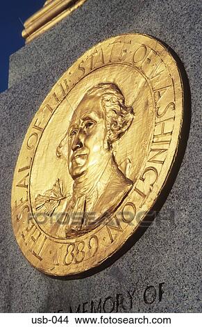 Washington State Emblem in Gold USA View Large Photo Image Picture - Washington State Emblem in Gold USA. Fotosearch