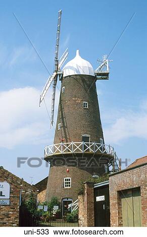 Windmill Scarborough UK View Large Photo Image Stock Image - Windmill Scarborough UK. Fotosearch