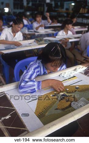 Women Embroidering Halong City Vietnam View Large Photo Image Picture - Women Embroidering Halong City Vietnam. Fotosearch