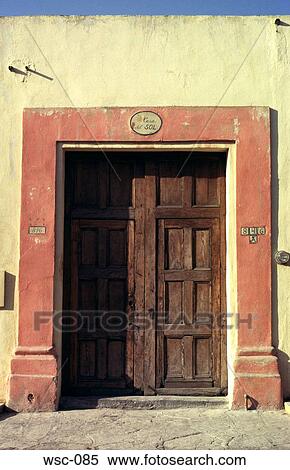Wooden Door Monterrey Mexico View Large Photo Image Stock Photography - Wooden Door Monterrey Mexico. Fotosearch
