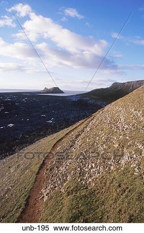 Worms Head The Gower Wales UK View Large Photo Image Stock Photography - Worms Head The Gower Wales UK. Fotosearch