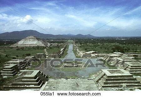 Stock Image - ANCIENT, LANDSCAPE, ARCHITECTURE, AMERICA. Fotosearch