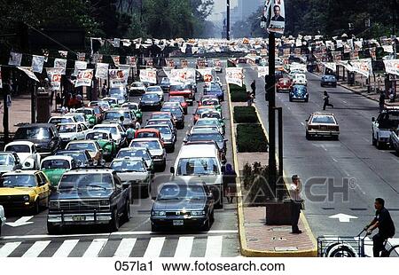 Stock Image - BUSY, CROSSING, city, CARS, AMERICA. Fotosearch