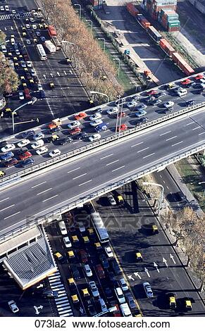 Stock Image - Argentina, Motorway, Buenos, Bridge, Aires. Fotosearch