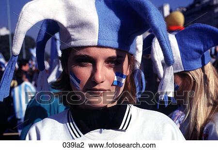 Blue, Football, Fan, Argentina View Large Photo Image Stock Image - Blue, Football, Fan, Argentina. Fotosearch
