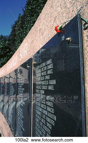 Stock Image - Buenos, Memorial, Left, Carnation, Aires. Fotosearch