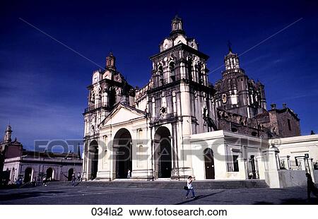Stock Image - Cathedral, Outside, Cordoba, Argentina. Fotosearch