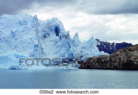 Cliffs, Glacier, Edge, Argentina View Large Photo Image Stock Image - Cliffs, Glacier, Edge, Argentina. Fotosearch