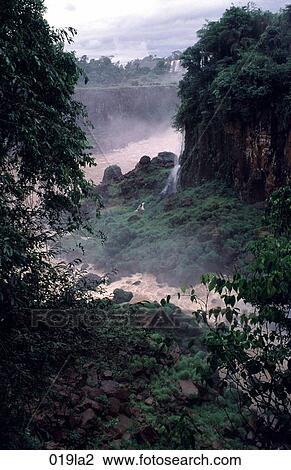 Falls, Meandering, Iguazu, Argentina View Large Photo Image Stock Image - Falls, Meandering, Iguazu, Argentina. Fotosearch