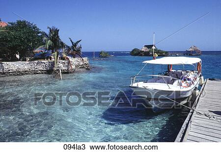 BLUE, CARIBBEAN, Boat, AMERICA View Large Photo Image Stock Image - BLUE, CARIBBEAN, Boat, AMERICA. Fotosearch