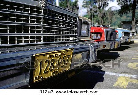Stock Image - Car, GRILL, Front, CHROME, AMERICA. Fotosearch