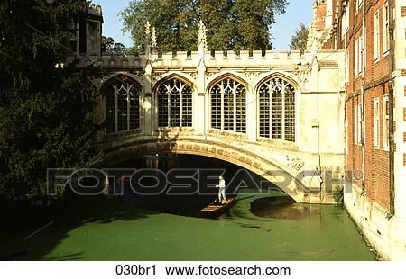 Stock Image - BOAT, Bridge, Cambridge, CITIES, College. Fotosearch