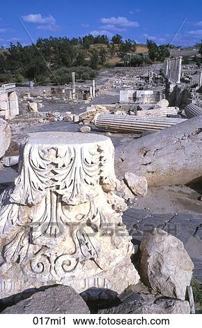 Archaeological, Bet-She'an, Base, ARCHITECTURE, ANCIENT View Large Photo Image Stock Image - Archaeological, Bet-She'an, Base, ARCHITECTURE, ANCIENT. Fotosearch