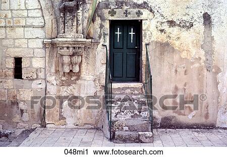 CHRISTIAN, DOOR, Cross, Compound, 9TH View Large Photo Image Stock Image - CHRISTIAN, DOOR, Cross, Compound, 9TH. Fotosearch