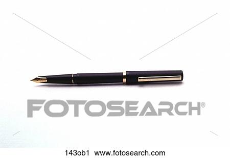 Stock Image - BLACK, Fountain, GOLD, INK, METAL. Fotosearch