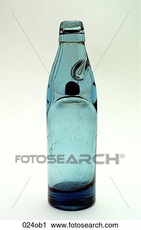Stock Image - Blue, Bottle, DECORATION, GLASS, Marble. Fotosearch